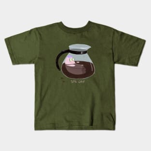 Coffee Spa Day Kids T-Shirt